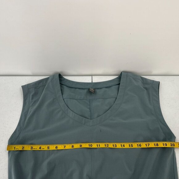 Prana M Drawstring Waist Dress Blue Recycled‎ Poly Quick Dry Travel Outdoor - Picture 4 of 15